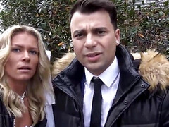 Blond, Tsjechisch, Man, Moeder die ik wil neuken, Gezichtspunt, Ruw, Kousen, Vrouw