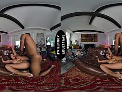 UP CLOSE VR You Watch Your Hot Wife Nina White Fuck Her Stallion Personal Trainer CUCKOLD POV