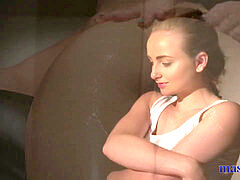 Massage Rooms Toned Russian lesbian has her tight hole pulverized by sizzling nubile