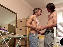 Pijpbeurt, Sperma shot, Emo jongen, Homo, Masturbatie