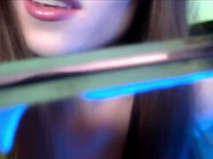 素人, デカ尻, 茶髪の, 自家製, オナニー, 一人, ティーン, おもちゃ