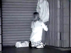 A thin teenage couple private sex voyeur video available now