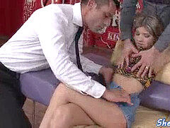 Анальный секс, Семяизвержение, Двойное проникновение, Европейки, Молоденькие, Втроем