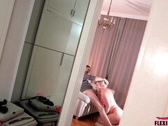 Blond, Pijpbeurt, Sperma shot, Hondjeshouding, Gezin, Moeder, Bekijker, Nat