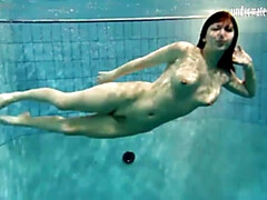 Amateur trailer with cheerful chippie from Underwater Show