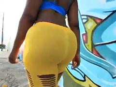 Thick AF Ebony Black Ass Fucked Hard