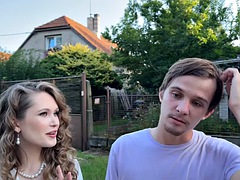 Nana, Beauté, Cocu, Européenne, Hard, Public, Adolescente, Nénés