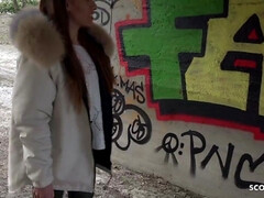 素人, カワイイ, ドイツ人, ハードコア, 公共, 現実, ティーン, オッパイの