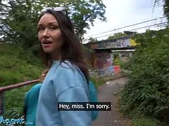 デカチン, フェラチオ, バック, 公共, 現実, ロシア人, 叫ぶ, オッパイの