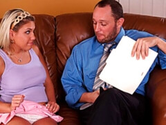 Enthousiasteling, Grote mammen, Blond, Pijpbeurt, Hondjeshouding, Natuurlijke tieten, Kort haar, Mager