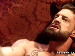 Sucer une bite, Tromperie, Homosexuelle, Branlette thaïlandaise, Branler, Muscle, Suçant, Tatouage