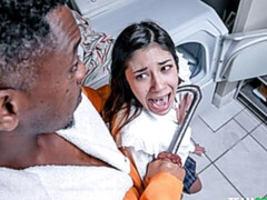 Grosser schwanz, Blasen, Braunhaarige, Hundestellung, Interrassisch, Muschi, Jungendliche (18+), Titten