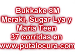 Blondine, Blasen, Braunhaarige, Viele männer bespritzen eine frau, Reiten, Schlampe, Spanisch, Jungendliche (18+)