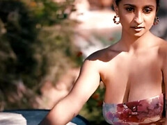 Gros seins, Brunette brune, Femelle, Masturbation, Orgasme, Solo, Nénés