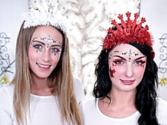 Culo, Rubia, Estilo perrito, Grupo, Pajear, Lencería, Medias largas, Adolescente