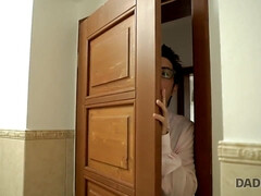 素人, デカチン, ブロンド, フェラチオ, 捕まる, 爸, Hd, ティーン