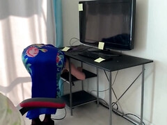 Stepmom Gets Stuck In A Desk And Stepson Uses Her Hole!