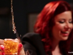 Pieds, Fétiche, Fétiche des pieds, Lesbienne, Nylon, Chatte, Esclave, Plan cul à trois