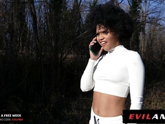 Anaal, Zwart, Dubbele penetratie, Gapende, Interraciaal, Man man vrouw, Ruw, Trio