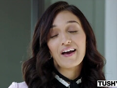 Salle de bains, Couple, Béant, Seins naturels