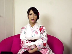 Cute diva in Kimono gets penetrated deep