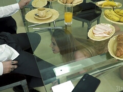 デカチン, フェラチオ, 茶髪の, チェコ, 下着