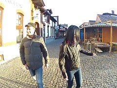 Blasen, Braunhaarige, Süss, Tschechisch, Hardcore, Im freien, Flotter dreier, Titten