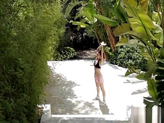 Tasty redhead teenie mia sollis is gently fingering her muff