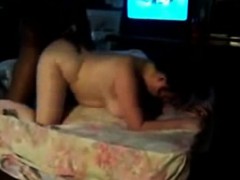 素人, ぽっちゃり, 茶髪の, バック, ハードコア, 異人種間