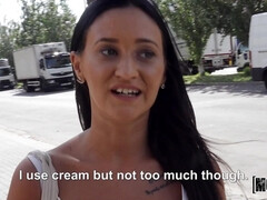 Ugly bitch Mina Moreno fucks for cash