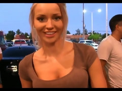 Chambre à dormir, Blonde, Mignonne, Fête, Chatte, Rasée, Dénudage