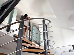 Schlafzimmer, Braunhaarige, Hd, Dusche, Schlafend