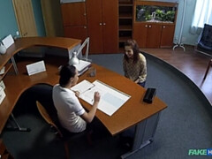 Leie, Arzt, Lesbisch, Lecken, Krankenschwester, Büro, Muschi, Uniform