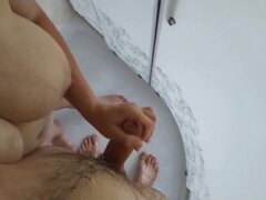 フェムドム, ドイツ人, 手コキする, 自家製, 淫乱熟女, 母, 自然山雀, オッパイの