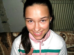 Enthousiasteling, Grote lul, Hondjeshouding, Natuurlijke tieten, Mager, Lang, Tiener, Tieten likken