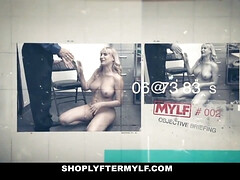 Grote mammen, Blond, Gevangen, Oudere vrouw, Moeder, Kantoor, Stiefmoeder, Uniformpje