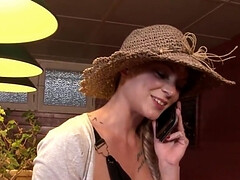 Chick with left nipple piercing fucked in both holes