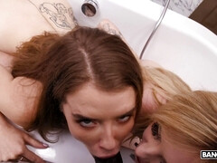 デカチン, 黒人, フェラチオ, 女 人男 人, 異人種間, ハメ撮り, 三人