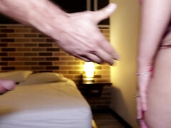 Enthousiasteling, Grote mammen, Stel, Hd, Latijnse vrouw, Mexicaans, Kut duiken, Nat