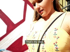 美女, フェラチオ, カップル, 中出し, 自然山雀, ハメ撮り, 現実, オッパイの