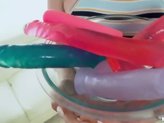 Stellung 69, Leie, Dildo, Lecken, Natürlichen titten, Piercing, Pov, Titten