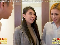 アジア人, ブロンド, フェラチオ, イく瞬間, 手コキする, ハードコア, 自家製, 三人