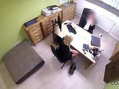 Loan4k. cute miss has impromptu sex for money with loan manager