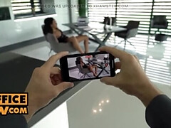 Noire, Sucer une bite, Noir ébène, Hard, Hd, Bureau, Pov, Chevaucher