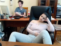 茶髪の, オナニー, 一人, ウェブカメラ