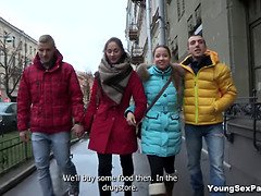 フェラチオ, フォアサム, グループ, ハードコア, 自然山雀, パーティ, ロシア人, ティーン