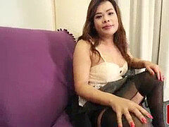 Amateur, Asiático, Lencería, Masturbación, Realidad, Transexual, Solo, Medias largas