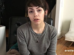 Leie, Braunhaarige, Dildo, Behaart, Hardcore, Masturbation, Solo, Spielzeuge