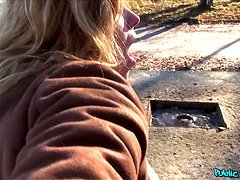 Chrissy Fox gets wild with a rough outdoor blowjob and fuck on public agent's Grateful Babe