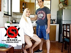 デカ尻, デカチン, デカパイ, ブロンド, フェラチオ, バック, 淫乱熟女, アウトドア